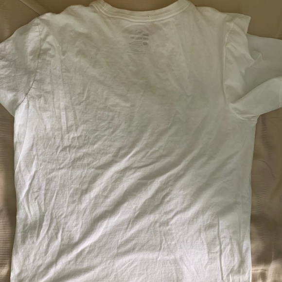 White Just Do It Tropical Nike Shirt. Kids Large. - Picture 3 of 3